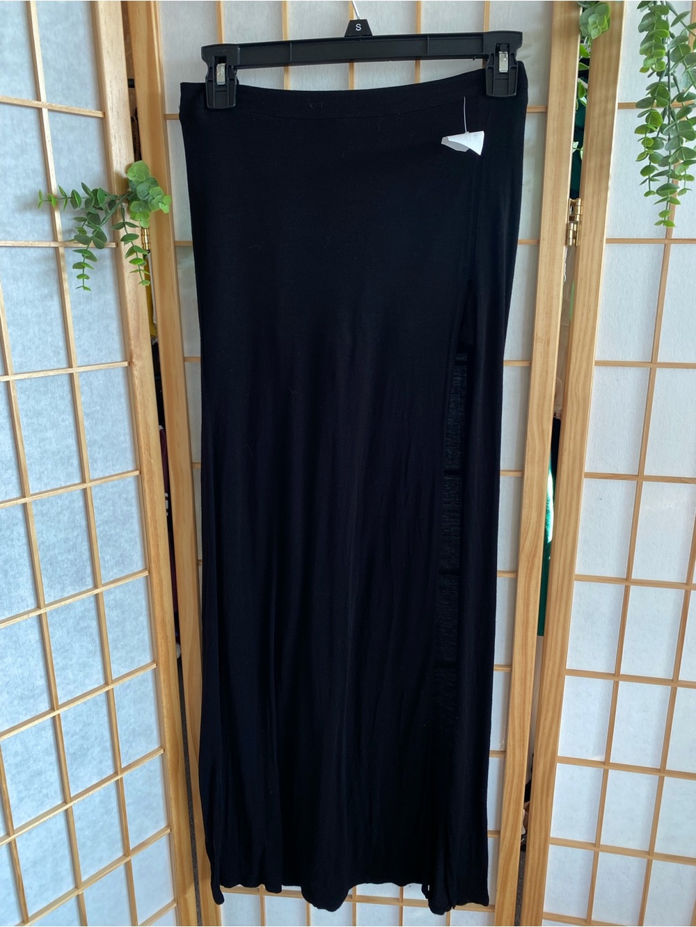 Forever 21 Black Maxi Skirt with Side Slit